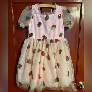 Tulle sequence strawberry dress.